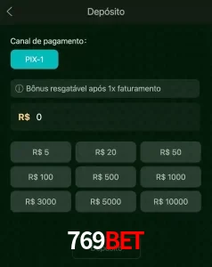 deposits 769BET